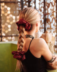 Scrunchie Chic Carmín Glow