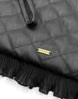 Clutch Savage Black Leather