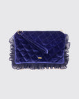 Clutch Savage Navy Velvet