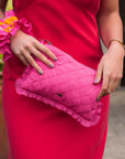 Clutch Fucsia Lino