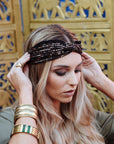 Cintillo Turbante Chic Negro Glow