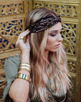 Cintillo Turbante Chic Negro Glow