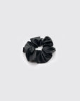 Scrunchie Savage Black Leather
