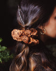 Scrunchie Savage Mocca Print