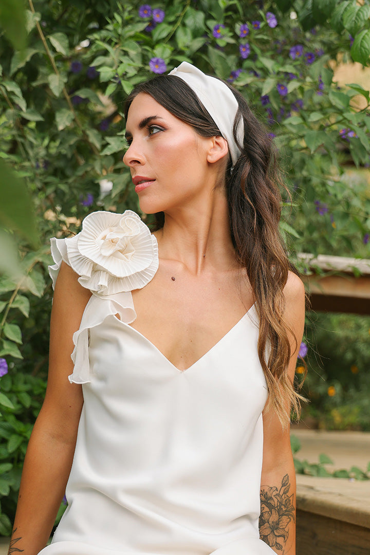 Flor Bamba Novia Piel de Ángel