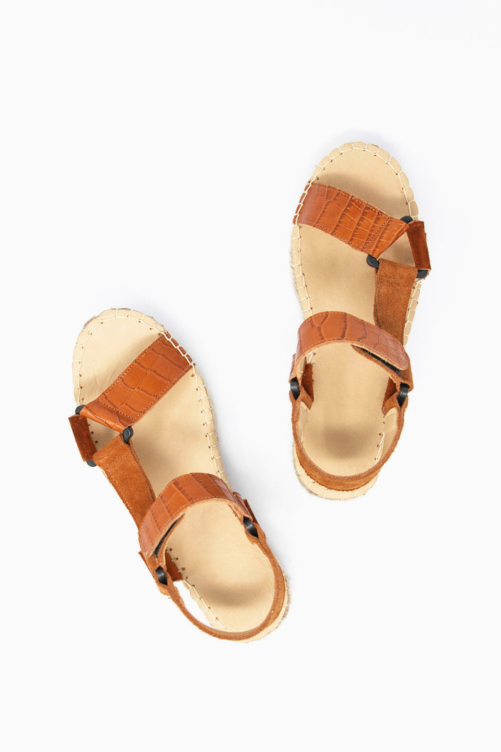 Sandalia Camel ~ Textura escamas grandes