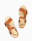 Sandalia Camel ~ Textura escamas grandes
