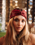 Cintillo Turbante Chic Carmín Glow
