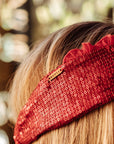 Cintillo Turbante Chic Carmín Glow