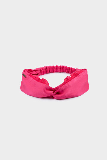 Cintillo Turbante Glam Fucsia Satin