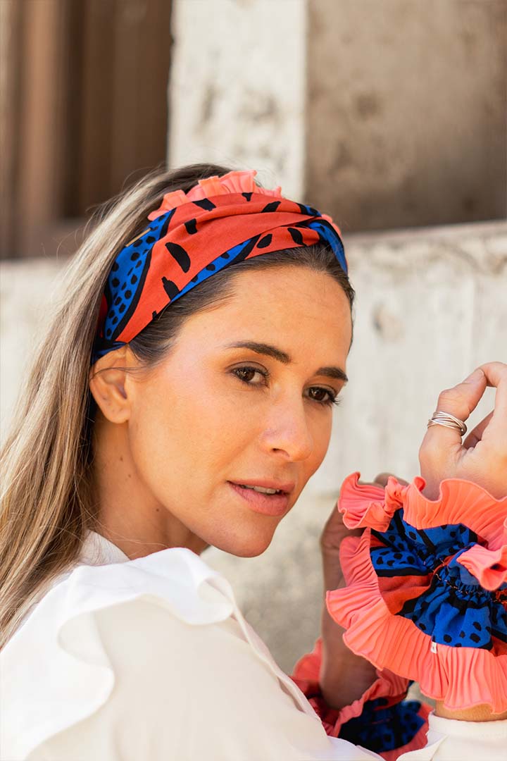 Cintillo Turbante Coral Loto