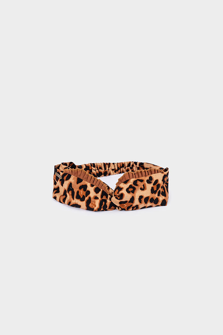 Cintillo Kid Turbante Camel Print