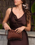 Clutch Mocca Lino