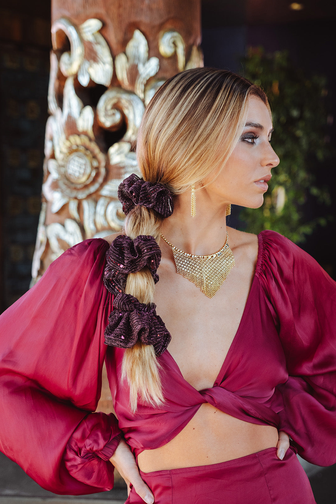 Scrunchie Chic Palo Rosa Glow