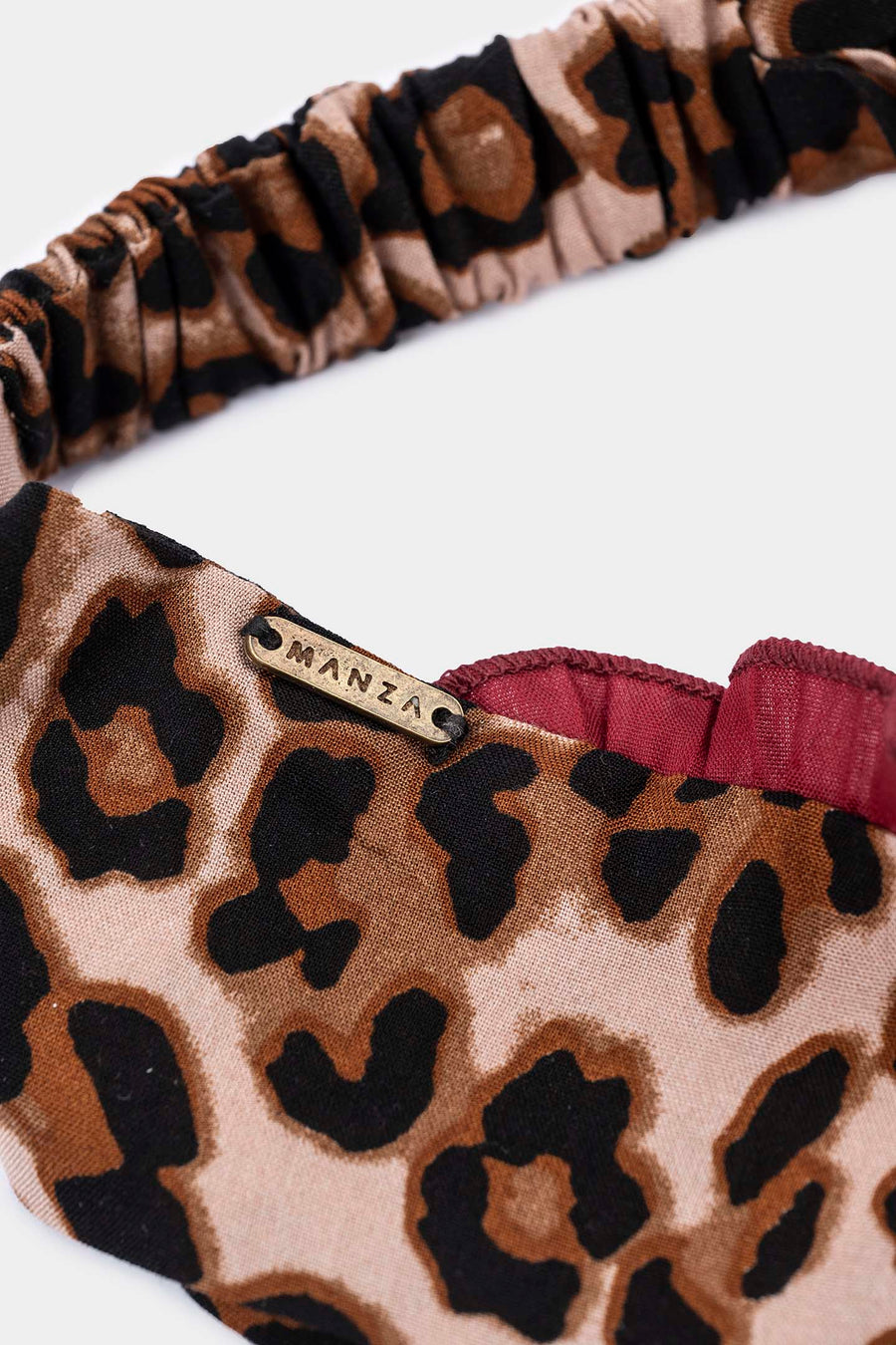 Cintillo Turbante Burdeo Print